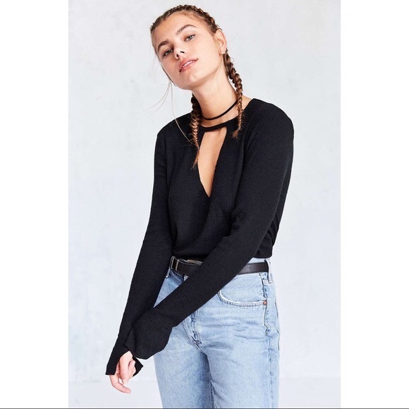 Urban Outfitters Tops - UO+PROJECT SOCIAL T Black Cutout Long Sleeve Top